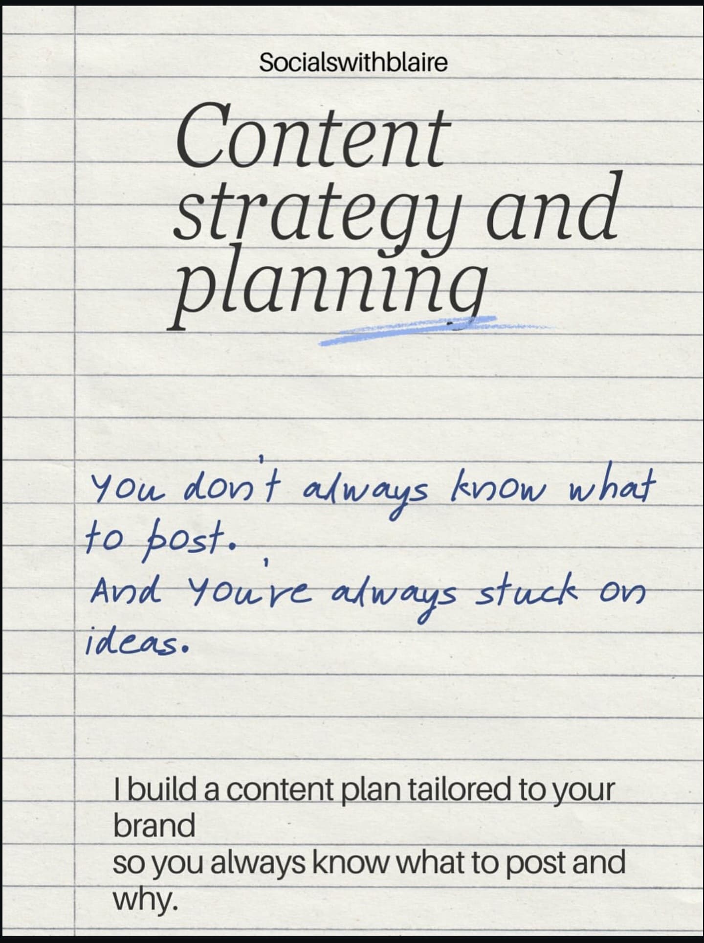 Content Strategy & Planning